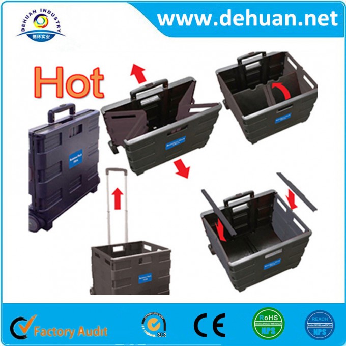 Multi-Functional Folding Shopping Trolley /Cart with Wheels Image1