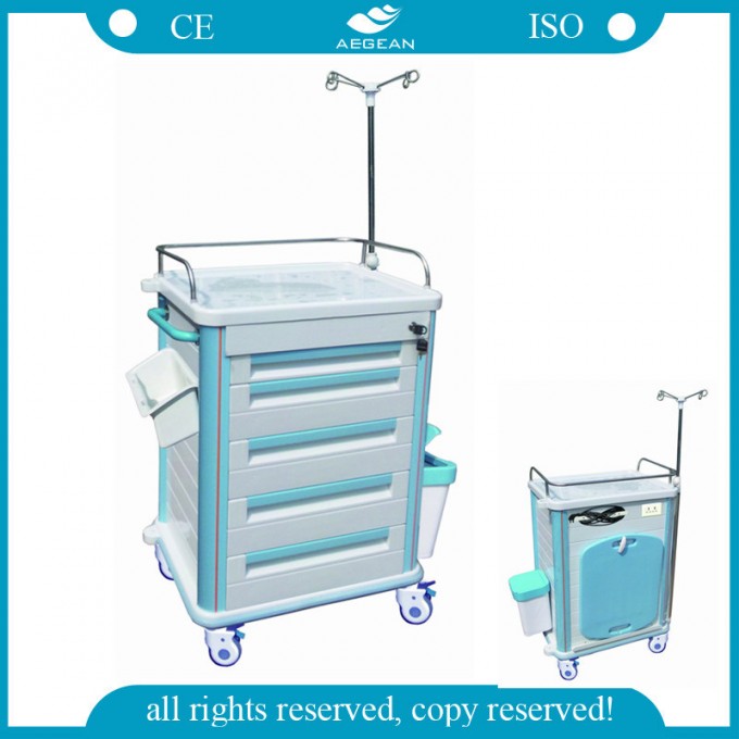 AG-Et012b1 Ce&ISO New Products ABS Trolley with Five Drawers Image1