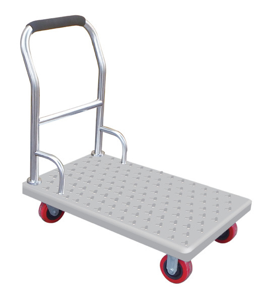 Antiskid Assembly Type Stainless Steel Platform Trolley Image1