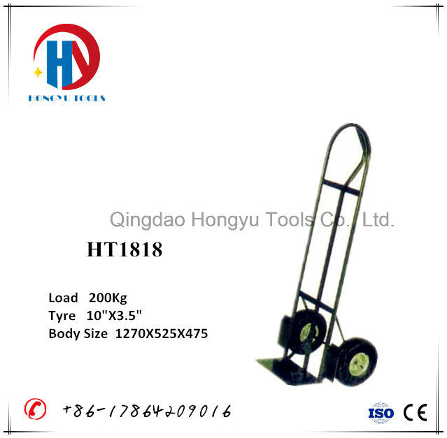 200 Kg Green Color Platform Hand Trolley (HT1818) Image1