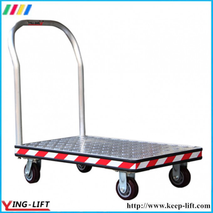 Rubber Wheel Heavy-Duty Aluminum Platform Hand Trolley CF3672 Image1