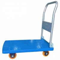 300kg Plastic Platform Hand Trolley with PU Caster