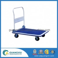 Storage Anodizing Foldable Platform Hand Truck Trolley with Four Wheels