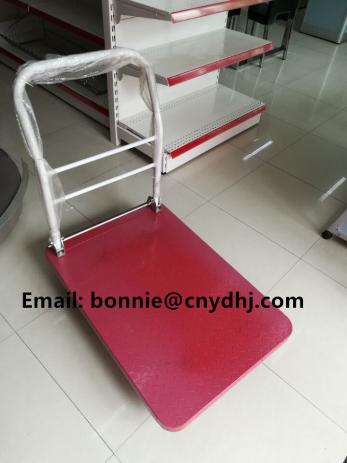 Plastic Platform Hand Truck Folding Noiseless Trolley Image1