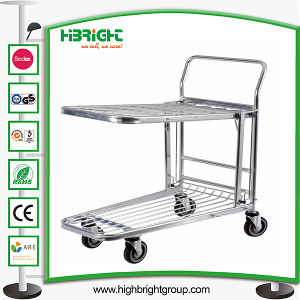 Supermarket Platform Warehouse Cargo Trolley Image1