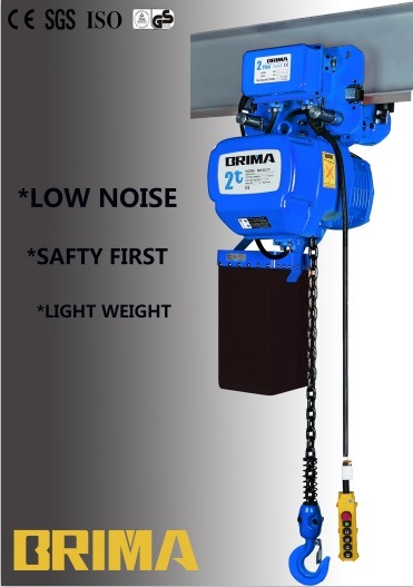 Fixed Type 3ton High Grade Electric Chain Hoist Trolley with Hook Image1