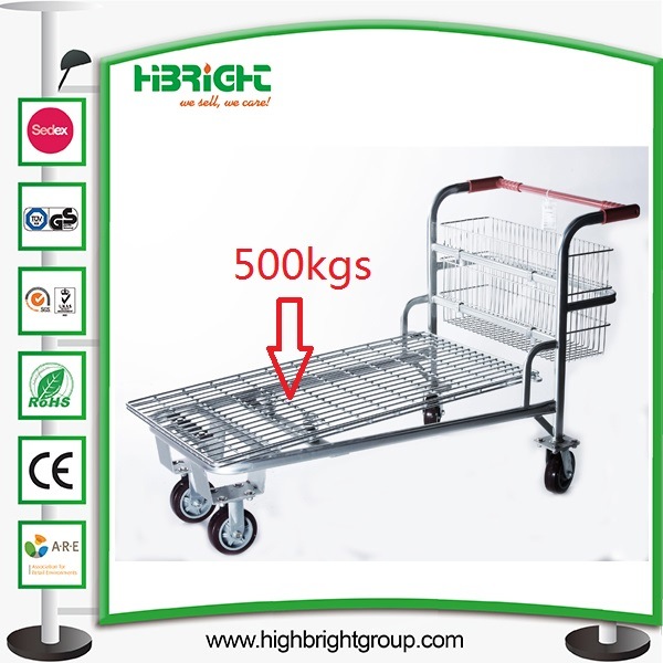 Metallic Heavy Duty Warehouse Platform Trolley Image1