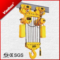 20ton Monorail Trolley Type with Japan Chain and Schneider Contactor Electric Chain Hoist