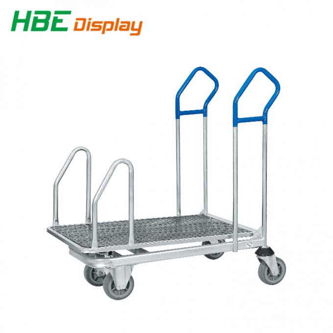 Foldable Warehouse Trolley with Platform Image1