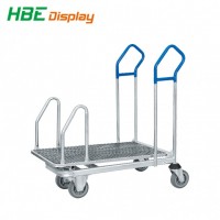 Foldable Warehouse Trolley with Platform