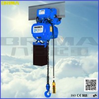 Fixed Type 3ton High Grade Electric Chain Hoist Trolley with Hook