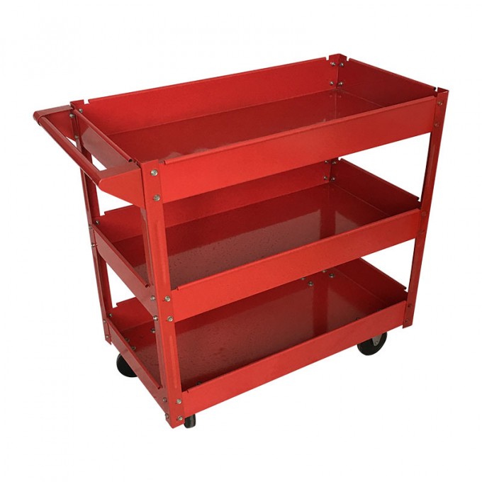 Uni-Silent 300kgs 3 Tier Heavy Duty Platform Hand Trolley Service Cart Image1
