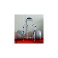 Fordable Platform Kayak Canoe Hand Trolley Beach Cart with Balloon Wheels