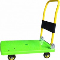 150kg Fashion Green Color Platform Trolley Noiseless Folding Hand Truck