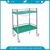 Silent Wheels Plastic Platform Steel Frame Hospital Cart Image1