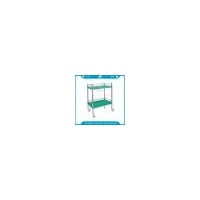 Silent Wheels Plastic Platform Steel Frame Hospital Cart