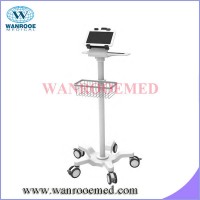 Patient Monitor Cart B with Stainless Steel Tubular Column