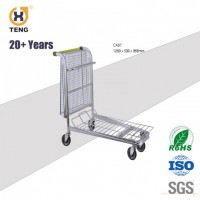 Foldable Platform Luggart Trolley Cart for Warehouse