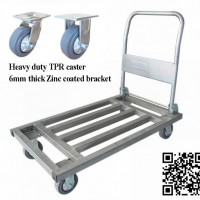 600kg Steel Tube Hand Trolley for Warehouse