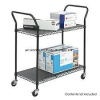 Wholesale Powder Coating Steel Office Hand Push Trolley