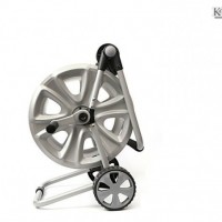 Metal Folding Hose Reel Trolley with Hose Tracking Guide