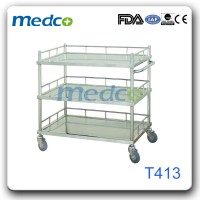 Hospital Use 304# Stainless Steel Surgical Instrument Trolley