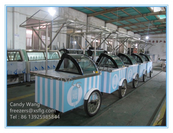 Italian Ice Cream Trolleys / Gelato Carts (CE Approved) Image1