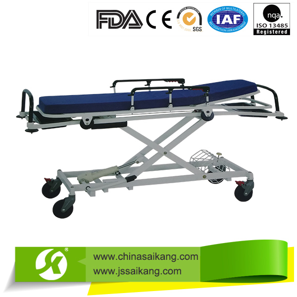 FDA Certification Simple Metal Hospital Patient Trolley Image1