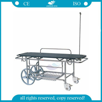 AG-HS016 Medical Equipment Hospital Adjustable Ambulance Stretcher Trolley Image1