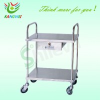 One Drawer Stainless Steel Hospital Treatment Trolley Medical Trolley