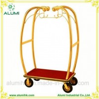 Hotel Luxury Stainless Steel Luggage Cart Trolley
