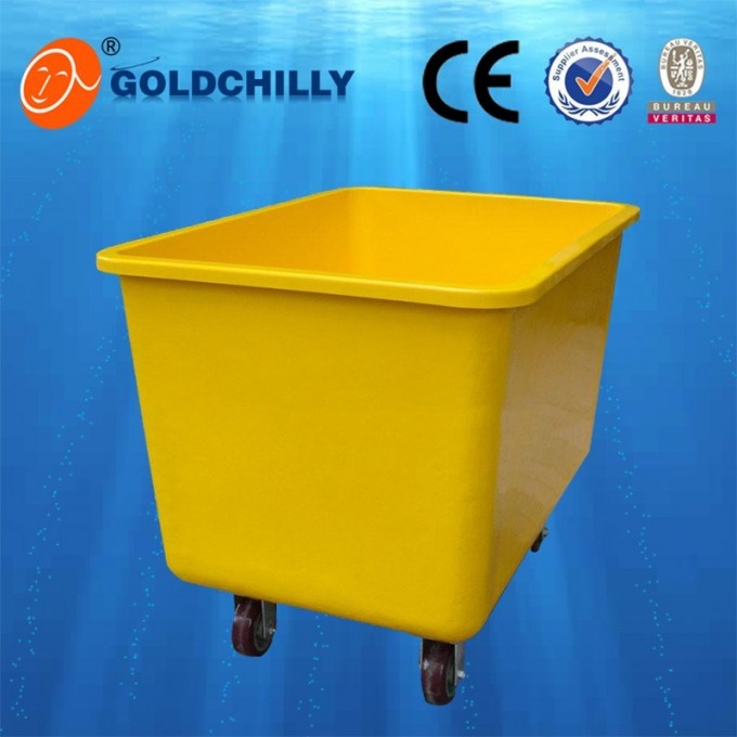 Fiberglass Steel Linen Hotel Hospital Laundry Cart Laundry Trolley Image1