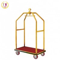 Used Gold Hotel Luggage Service Trolley