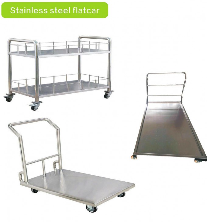 Stainless Steel Flat Car/Trolley for Transportation Image1
