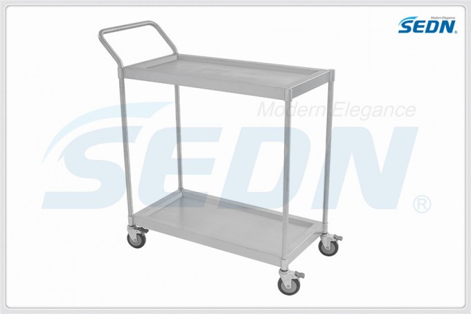 Handmade Commercial Stainless Steel Two Tier Trolley (CZ005) Image1
