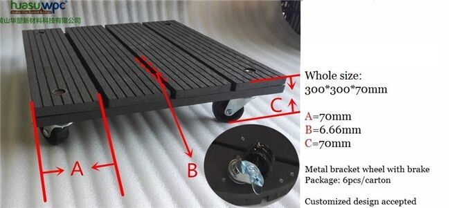 Plant Pot Dolly, High Quality Flower Pot Trolley with Steel Casters Image1
