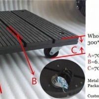 Plant Pot Dolly, High Quality Flower Pot Trolley with Steel Casters