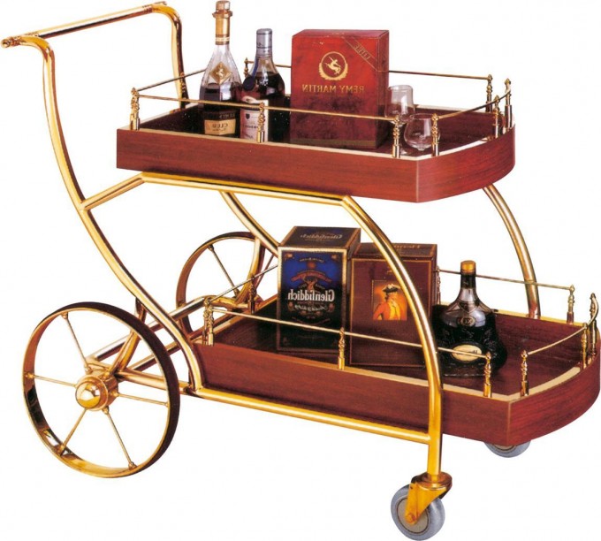 Top Grade Types of Modern Four Wheels Liquor Trolley (FW-36) Image1