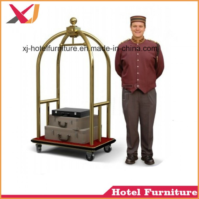 Steel Baggage/Luggage Cart/Trolley for Banquet/Wedding/Hotel/Restaurant/Hall/Event Image1