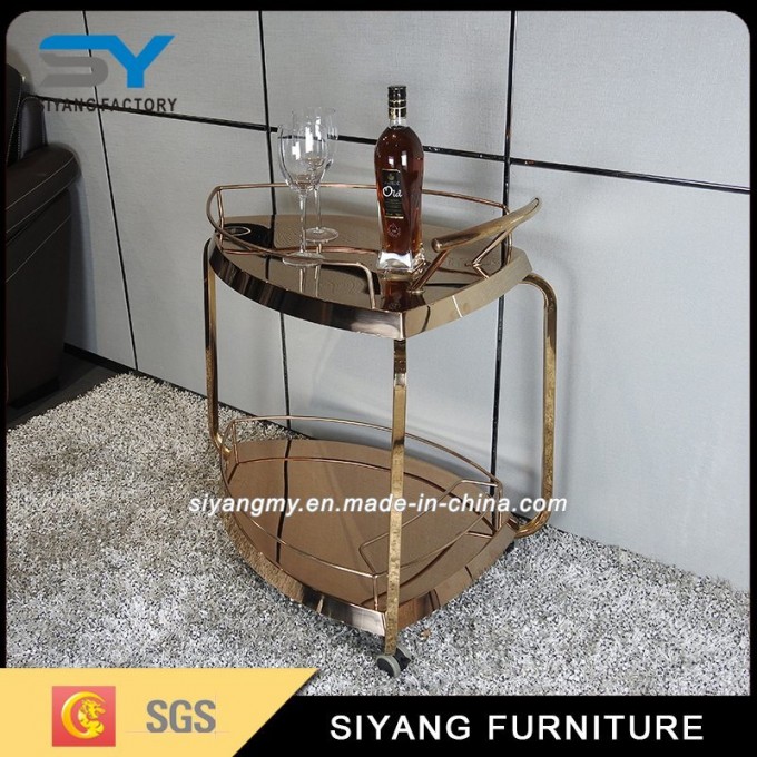 Kithcen 3 Tier Dining Wine Trolley Food Serving Image1