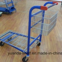 Heavy Duty Flat Cart Hand Push Trolley with Wheels