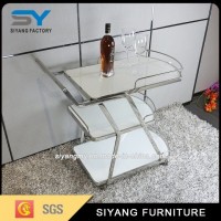 Stainless Steel Kithchen Dining Wine Trolley Wine Cart