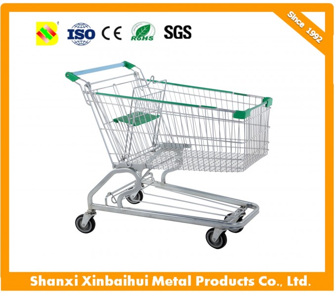 2017 New Steel Chrome-Plated German Style Shopping Trolley Image1