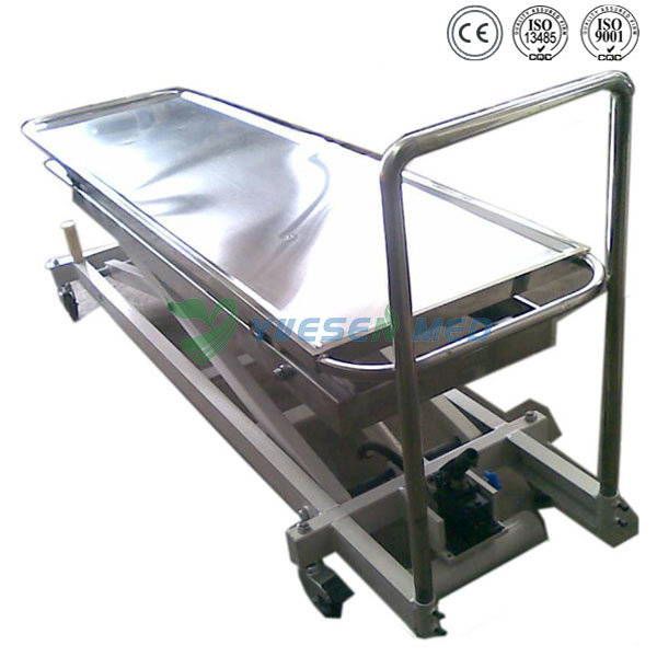 Yssjt-1c Hospital Medical Electric Elevating Table Mortuary Trolley Image1