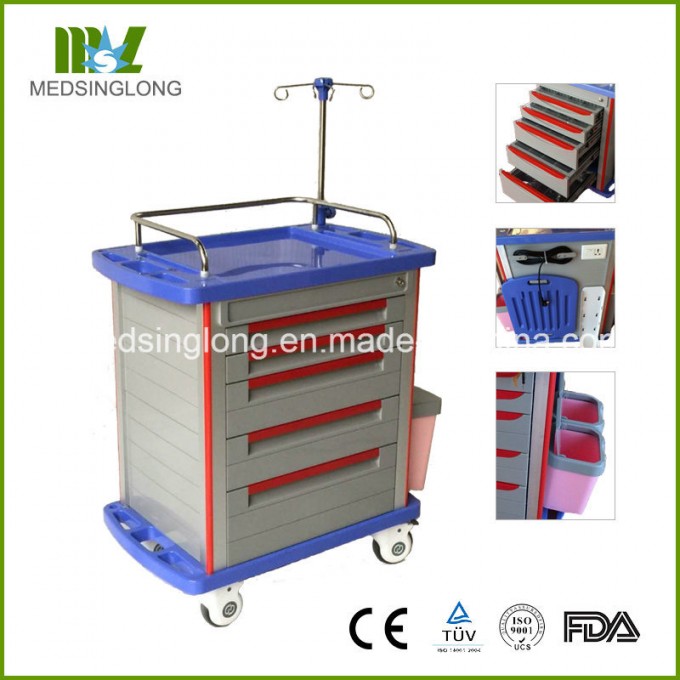 Cheapest Medical Dressing Trolley & Medical Equipment Trolley Mslmt02 Image1