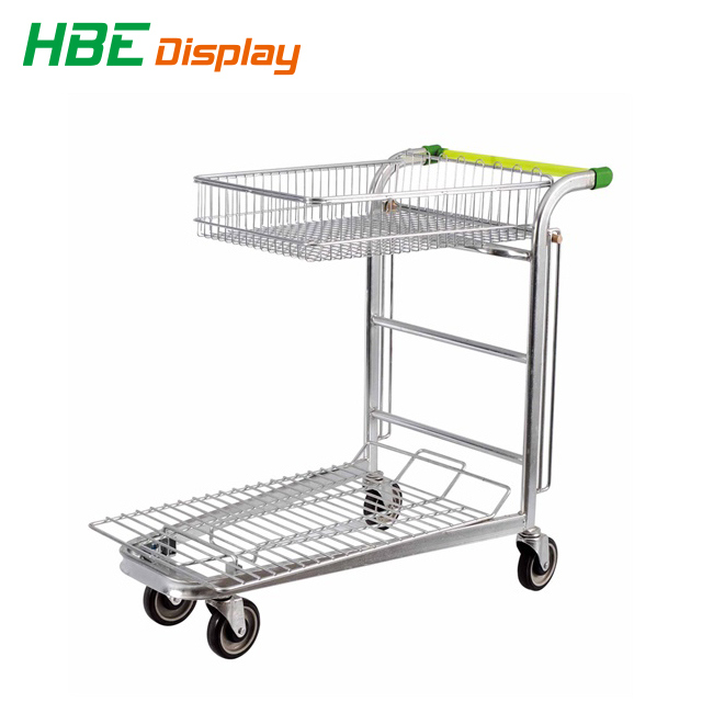 Warehouse Goods Transport Trolley Four Wheels Flat Trolley Image1