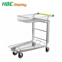 Warehouse Goods Transport Trolley Four Wheels Flat Trolley