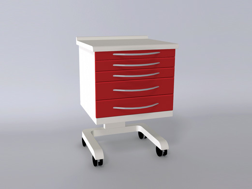 "Fire" Series Mobile Trolley for Dental Use Image1