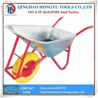 200kgs Load Zinc Plated Metal Tray Wheelbarrows