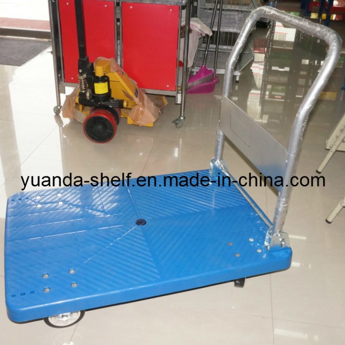 Warehouse Storage Flat Bed Folding Cart Trolley Image1